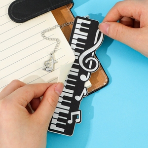Marque-page musical en métal en gros, motif clavier de piano, cadeau souvenir pour professeur et étudiant de musique - Product Image 5