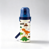 Bouteille d'eau isotherme à double paroi en acier inoxydable 304 avec logo personnalisé, couvercle rabattable, finition mate dégradée, réutilisable pour l'extérieur