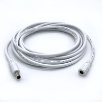 Câble d'alimentation d'extension pour routeur, connecteur de caméra, DC 5,5*2,5 mm mâle vers 5,5*2,1 mm femelle, prise ronde, 2464 18awg