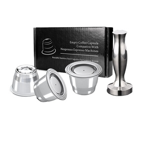 Cápsulas reutilizables de café de acero inoxidable vacías dulces de comercio electrónico, herramientas de café para accesorios NESPRESSO, café de oficina en casa - Product Image 1