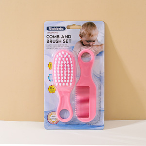 Set de Cuidado para Bebés al por Mayor de Fábrica: Peine y Cepillo de PP con Cerdas Suaves para Eliminación de Micosis Fetal y Cepillo Limpiador para Champú - Product Image 2