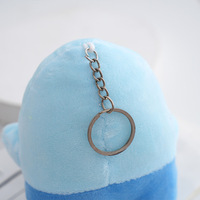 Peluche personnalisée en coton en forme de requin-anime adorable pour enfants et bébés avec porte-clés, vente en gros
