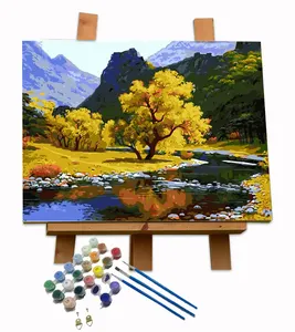 Meilleur abstrait huile beau <span class=keywords><strong>paysage</strong></span> artiste ensemble peintures murales toile Art décor numérique <span class=keywords><strong>peinture</strong></span> à vendre - Product Image 1