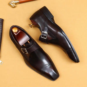 Dernières chaussures habillées formelles pour hommes, style brogue, bout rond, cuir tendance, design résistant à l'eau - Product Image 3