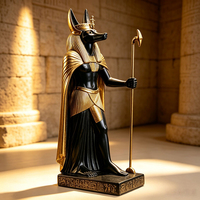 Statue de pharaon égyptien antique en bronze grandeur nature, buste et bas-relief disponibles, idéale pour la décoration de la maison et du jardin