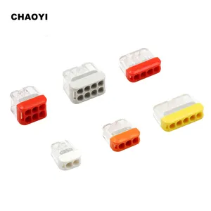 CHAOYI 2/3/4/5 Ways Push in Style Mini Quick Wiring Connector LT-202 household 0.5-2.5mm2 Cable Wire Terminal Block Connector