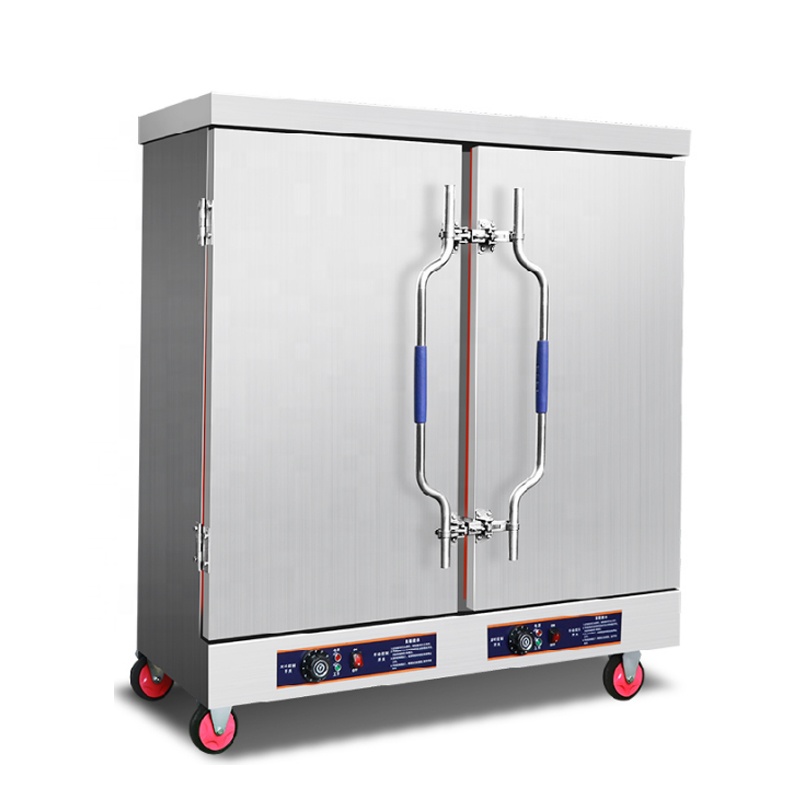 Промышленная газовая электрическая Пароварка для риса с большой емкостью, 24 лотка