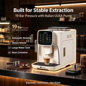 Machine à <span class=keywords><strong>café</strong></span> automatique Anbolife 19 bars avec pompe ULKA, programmable, silencieuse, pour une expérience <span class=keywords><strong>café</strong></span> de style <span class=keywords><strong>café</strong></span>, du grain à la tasse, fabriquée par le fabricant - Product Image 2