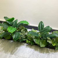 Nouvelle plante verte artificielle et disposition de boîte à fleurs décoration cloison florale avec fougère et herbe persane pour les occasions de mariage