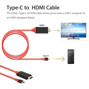 2m 4k <span class=keywords><strong>usb</strong></span> 3.1 <span class=keywords><strong>typ</strong></span> <span class=keywords><strong>c</strong></span> a <span class=keywords><strong>hdmi</strong></span> convertitore di cavi <span class=keywords><strong>usb</strong></span> di tipo <span class=keywords><strong>c</strong></span> a <span class=keywords><strong>hdmi</strong></span> 4k cavo per HDTV monitor del telefono mobile - Product Image 2
