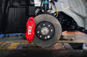 TEI-pinza de freno grande de 4 pistones, Rotor de freno de 262x22mm, pinza de freno de 4 ollas para <span class=keywords><strong>Jazz</strong></span> Fit GR 2020, rueda de 16 pulgadas - Product Image 3