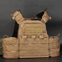 Gilet tactique personnalisé en Cordura robuste, haute qualité, imperméable, 20-36L, porte-plaques à cadre externe en polyester CPC pour le terrain de jeu CS