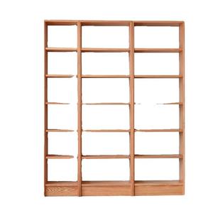 Estantería Modular de Madera Sólida, Combinación de Madera de Cerezo y Roble Rojo, Estantería de Almacenamiento de Pared Completa - Product Image 5