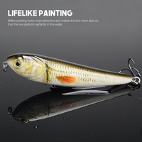 Appât artificiel haute simulation 100mm 16.2g 3D yeux holographiques flotteur poisson crayon haut appât à eau