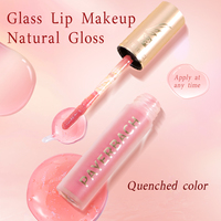 Gloss à lèvres changeant de couleur, hydratant, repulpant, soin des lèvres, fini verre, teinte naturelle, longue tenue, hydratant, OEM/ODM, marque privée