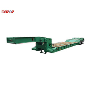 Remorque à plateau surbaissé à col de cygne amovible de bonne qualité et à prix abordable, remorque à plateau surbaissé, transporteur d'excavatrice, <span class=keywords><strong>transport</strong></span> d'équipements lourds - Product Image 1