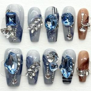 <span class=keywords><strong>Uñas</strong></span> <span class=keywords><strong>de</strong></span> prensa <span class=keywords><strong>de</strong></span> Gel pintadas a mano <span class=keywords><strong>de</strong></span> alta calidad, 10 Uds., hermoso diseño cuadrado <span class=keywords><strong>de</strong></span> lujo, <span class=keywords><strong>uñas</strong></span> acrílicas <span class=keywords><strong>de</strong></span> prensa <span class=keywords><strong>de</strong></span> alta calidad para dedos - Product Image 5