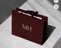 Sac à main en papier kraft imprimé avec logo personnalisé, écologique, impression numérique de luxe, sac cadeau haut de gamme, sac de shopping tendance