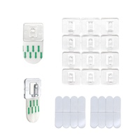 Clips Decorativos Transparentes Prodigy HS18, Ganchos Decorativos de Plástico Transparente