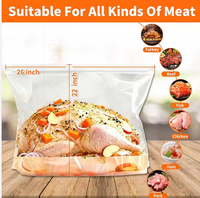 Sacs de marinade pour dinde de qualité alimentaire, très résistants, lot de 3, extra-robustes, anti-fuite, pour grandes dindes