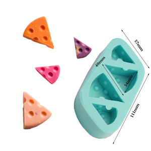 Cheese Scented Candle Mold Silicone Mold 7.5x6.3x4.1cm <b>DIY</b> Candle Making <b>Kit</b> - Product Image 5
