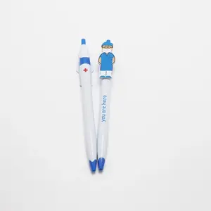 Infirmière en forme <span class=keywords><strong>de</strong></span> dessin animé simple médecin stylo en plastique stylo <span class=keywords><strong>de</strong></span> promotion <span class=keywords><strong>de</strong></span> <span class=keywords><strong>campagne</strong></span> personnalisé peut contenir un stylo <span class=keywords><strong>de</strong></span> poche - Product Image 5