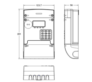 Compteur d'énergie prépayé monophasé STS avec clavier et DLMS - Product Image 4
