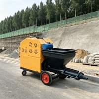 Machine de pulvérisation de ciment et de béton portable avec conception mobile flexible pour les travaux sur chantier