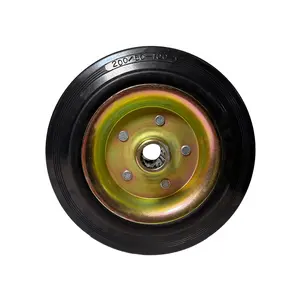 8-Zoll Eisenkern Vollgummi-Räder, Große Outdoor-Mülleimer-Rollen, 660L Mobile Mülltonnen-Räder - Product Image 1