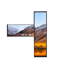 Monitor de Señalización Digital Comercial Ultra Ancho HAOWEI, Resolución 2K, Sistema Operativo Android, Pantalla Táctil LCD, Barra Estirada para Metro, Gran Venta