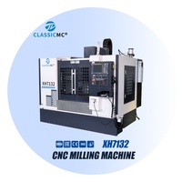 Machine VMC compacte XH7132 à broche BT40 haute vitesse pour le fraisage d'inserts de moules et de pièces en aluminium