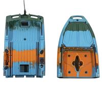 Kayak de pêche modulaire à pédales Sit on Top, kayak démontable en deux parties avec plusieurs porte-cannes pour la pêche au bar