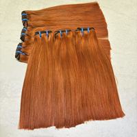 Nouvelle couleur # 33 mèches de cheveux humains bruns, double trame, cuticules alignées, mèches de cheveux brésiliens, cheveux lisses