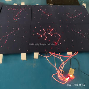 Starlight Headliner fibra óptica luz estrellas LED cielo estrellado estrella <span class=keywords><strong>Luna</strong></span> planeta luz de techo para habitación de niños 600*600mm Panel - Product Image 4