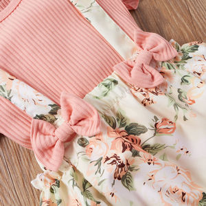 Tienda en Línea China: Conjuntos de Ropa para Bebés, Trajes de Princesa con Estampado Floral Pastel, Vestidos Romper para Niñas Pequeñas - Product Image 4