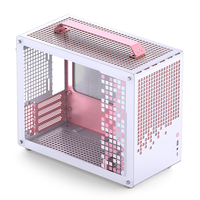Boîtier PC JONSBO Z20 de bonne qualité, version en verre trempé orange/noir, compatible avec les refroidisseurs 240AIO H160mm, carte mère M-ATX