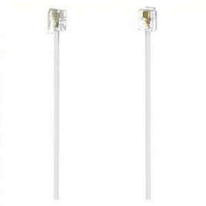 ปลั๊กสายโทรศัพท์ 6P 4C สีขาว 3 ม. 00201133 - Product Image 1