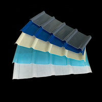 Feuille de fibre de verre frp anti uv, polymère renforcé, ondulé transparent, panneau de toiture transparent, prix