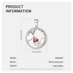 Collier en argent sterling 925 « Ma meilleure maman » avec pendentif silhouette mère-enfant et pierre de naissance interchangeable, cadeau pour maman - Product Image 5