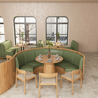 Table carrée et ronde en bois moderne pour restaurant, café, fast-food, et autres commerces – Vente en gros