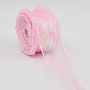 Wide Sheer Organza <b>Ribbon</b> Elegant Bridal Wrap For Wedding Ceremony Backdrop Decoration - Product Image 5