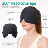 Bandeau Rafraîchissant pour Migraine, Chapeau de Soulagement Durable Imprimable pour la Douleur, le Stress et les Maux de Tête pour Hommes, Bonnet Confortable à Gel Chaud et Froid pour Migraine
