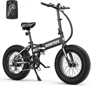 미국 창고 무료 배송 알루미늄 프레임 500w 48V 10Ah 전기 자전거, 20 "지방 전기 자전거 전자 자전거 45km/빠른 속도 ebike