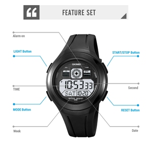 Skmei 2104 di moda di lusso <span class=keywords><strong>da</strong></span> uomo/uomo <span class=keywords><strong>orologio</strong></span> <span class=keywords><strong>da</strong></span> <span class=keywords><strong>polso</strong></span> <span class=keywords><strong>digitale</strong></span> <span class=keywords><strong>da</strong></span> 50M impermeabile in TPU cinturino <span class=keywords><strong>cronometro</strong></span> <span class=keywords><strong>da</strong></span> <span class=keywords><strong>polso</strong></span> 12/24 ora - Product Image 5