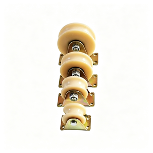 Rouleau de porte à rainure en V à double roulement avec support de montage, robuste, en acier inoxydable, silencieux, fluide, certifié CE, OEM disponible - Product Image 5