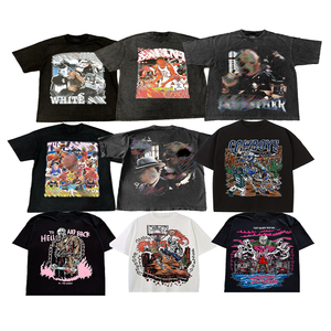 T-Shirt da Uomo Personalizzata con Effetto Acid Wash, Stile Oversize Vintage Streetwear con Logo Stampato - Product Image 4