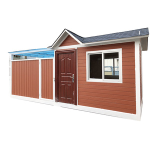 Abri de jardin mobile rectangulaire en bois composite multifonctionnel pour rangement extérieur - Product Image 1