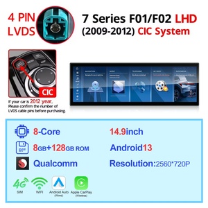 Navihua Car Upgrade 14.9inch 3K Android Car Radio GPS Navigation Multimedia Carplay for BMW 7 Series F01 F02 NBT EVO 2009 2017 - Product Image 1