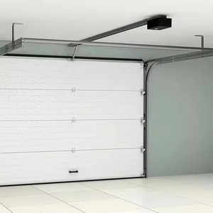 Porte Sezionali Scorrevoli Industriali, Porte da Garage Automatiche Pieghevoli a Soffitto, Porte in Acciaio Isolate con Sezioni Pieghevoli - Product Image 3
