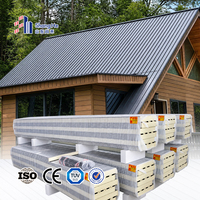 Tuile de toit sandwich en aluminium isolante résistante aux hautes températures, profil 500*65mm pour toiture d'usine